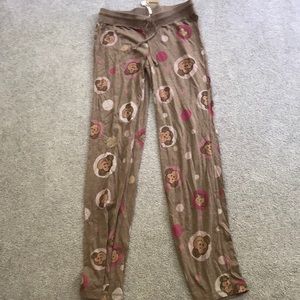 Cute monkey PJ pants Aeropostale